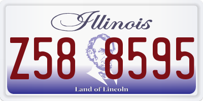 IL license plate Z588595