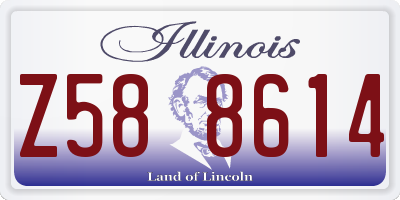 IL license plate Z588614