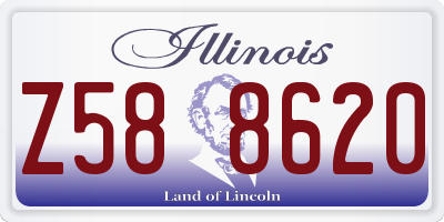 IL license plate Z588620