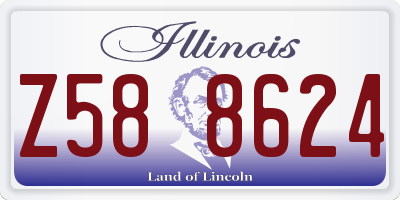 IL license plate Z588624