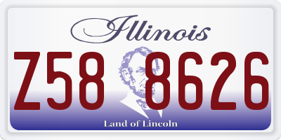 IL license plate Z588626