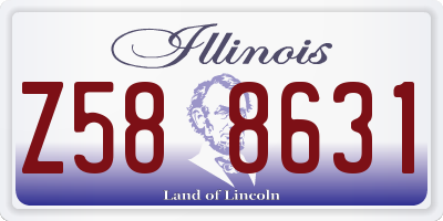 IL license plate Z588631