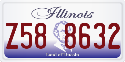 IL license plate Z588632