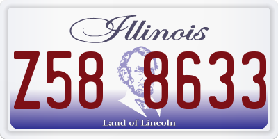 IL license plate Z588633