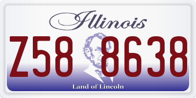 IL license plate Z588638