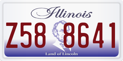 IL license plate Z588641