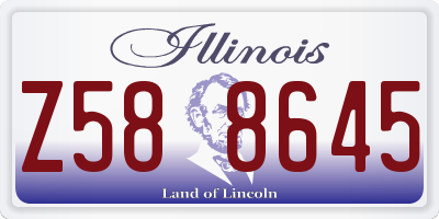 IL license plate Z588645