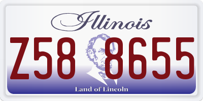 IL license plate Z588655