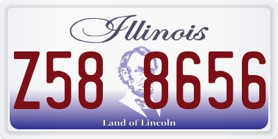 IL license plate Z588656