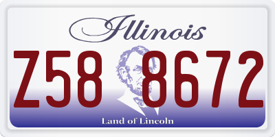 IL license plate Z588672