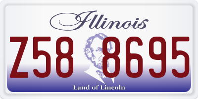 IL license plate Z588695