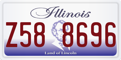 IL license plate Z588696