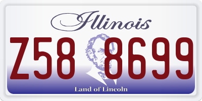 IL license plate Z588699