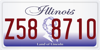 IL license plate Z588710