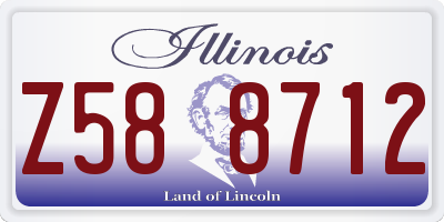 IL license plate Z588712