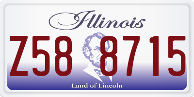 IL license plate Z588715