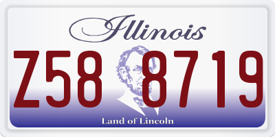 IL license plate Z588719