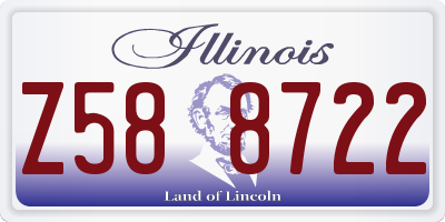 IL license plate Z588722
