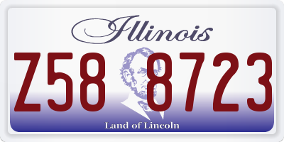 IL license plate Z588723