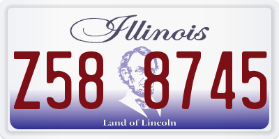 IL license plate Z588745