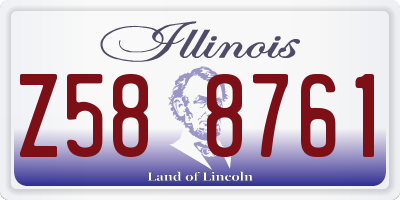 IL license plate Z588761