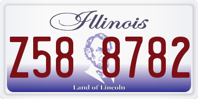 IL license plate Z588782