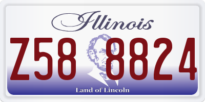 IL license plate Z588824