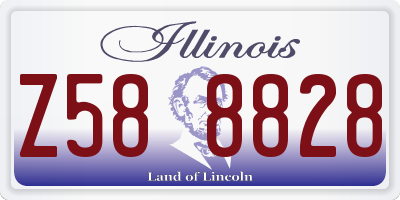 IL license plate Z588828