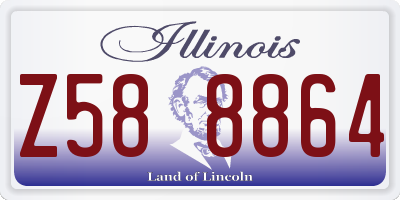 IL license plate Z588864