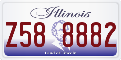 IL license plate Z588882