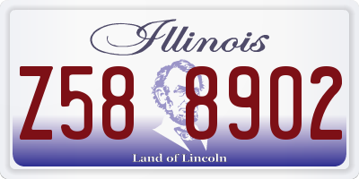IL license plate Z588902