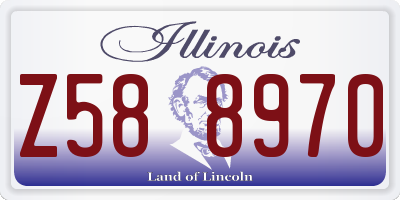 IL license plate Z588970