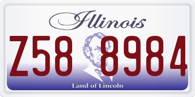 IL license plate Z588984