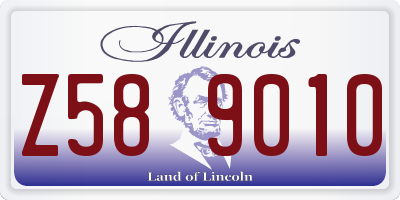 IL license plate Z589010
