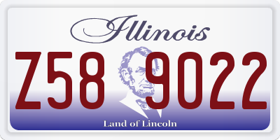 IL license plate Z589022