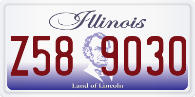 IL license plate Z589030