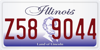 IL license plate Z589044
