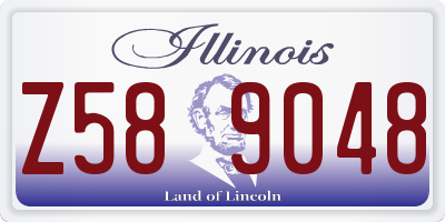 IL license plate Z589048