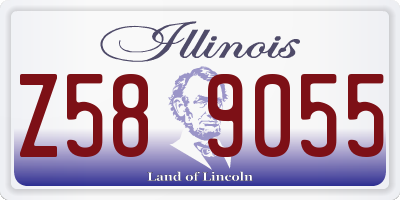 IL license plate Z589055