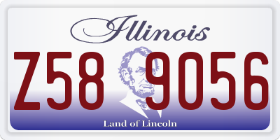 IL license plate Z589056