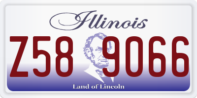 IL license plate Z589066