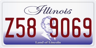 IL license plate Z589069