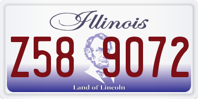 IL license plate Z589072