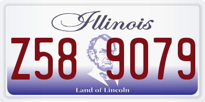IL license plate Z589079