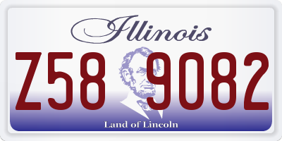IL license plate Z589082