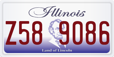 IL license plate Z589086