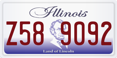 IL license plate Z589092
