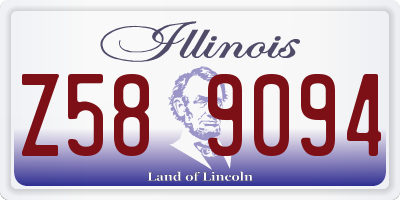 IL license plate Z589094