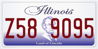 IL license plate Z589095