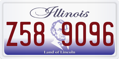 IL license plate Z589096